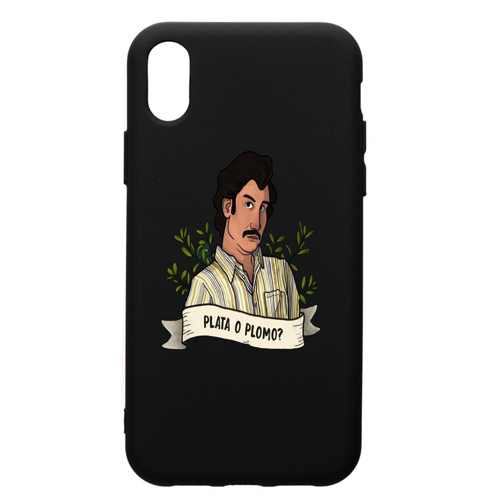 Husa de protectie Apple iPhone XS / iPhone X, Narcos Pablo Escobar, silicon, cu interiorul din material textil, protectie camera, PB438