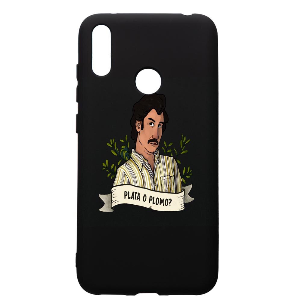 Husa de protectie Huawei Y7 2019, Narcos Pablo Escobar, silicon, cu interiorul din material textil, protectie camera, PB438