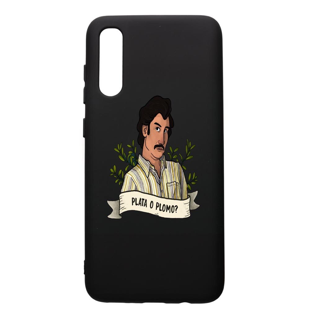 Husa de protectie Samsung Galaxy A70, Narcos Pablo Escobar, silicon, cu interiorul din material textil, protectie camera, PB438