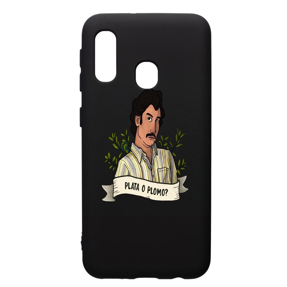 Husa de protectie Samsung Galaxy A20E, Narcos Pablo Escobar, silicon, cu interiorul din material textil, protectie camera, PB438