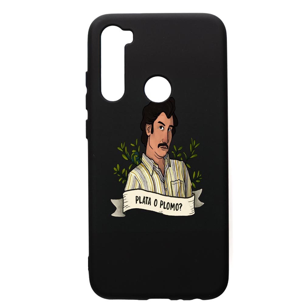 Husa de protectie Xiaomi Redmi Note 8, Narcos Pablo Escobar, silicon, cu interiorul din material textil, protectie camera, PB438