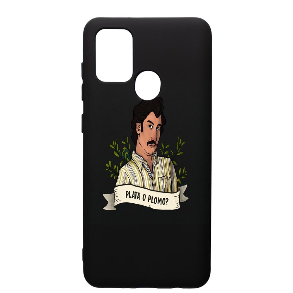 Husa de protectie Samsung Galaxy A21, Narcos Pablo Escobar, silicon, cu interiorul din material textil, protectie camera, PB438