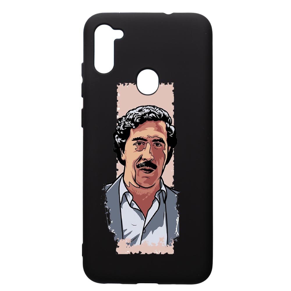 Husa de protectie Samsung Galaxy A11, Narcos Pablo Escobar, silicon, cu interiorul din material textil, protectie camera, PB442