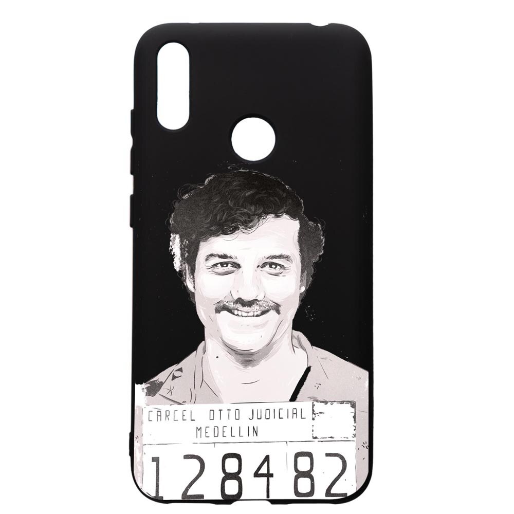 Husa de protectie Huawei Y7 2019, Narcos Pablo Escobar, silicon, cu interiorul din material textil, protectie camera, PB443