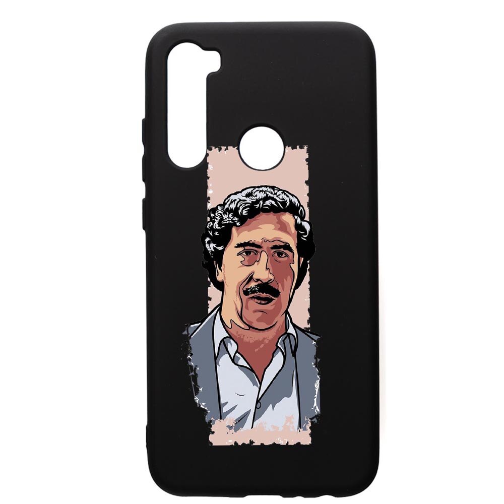 Husa de protectie Xiaomi Redmi Note 8, Narcos Pablo Escobar, silicon, cu interiorul din material textil, protectie camera, PB442