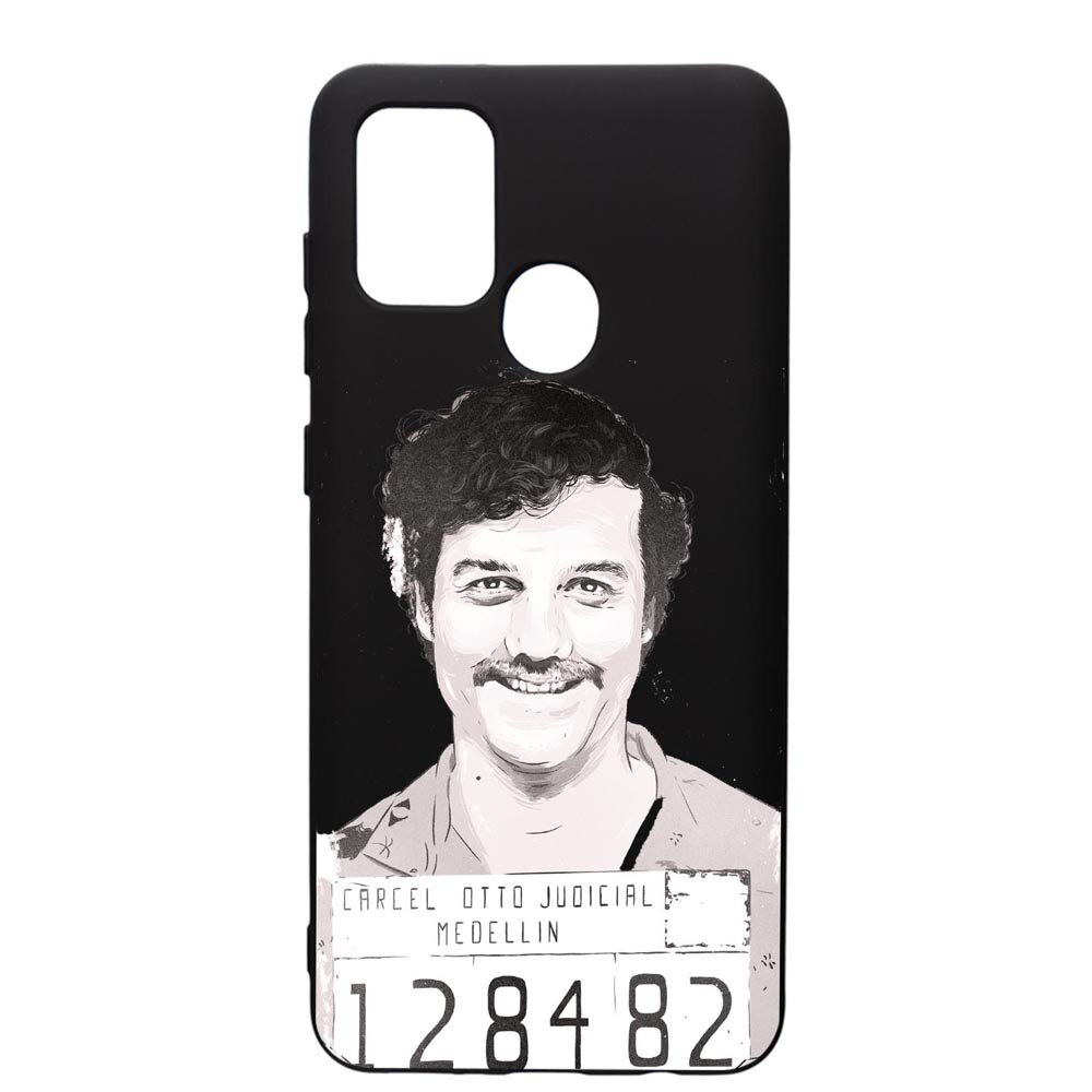 Husa de protectie Samsung Galaxy A21, Narcos Pablo Escobar, silicon, cu interiorul din material textil, protectie camera, PB443