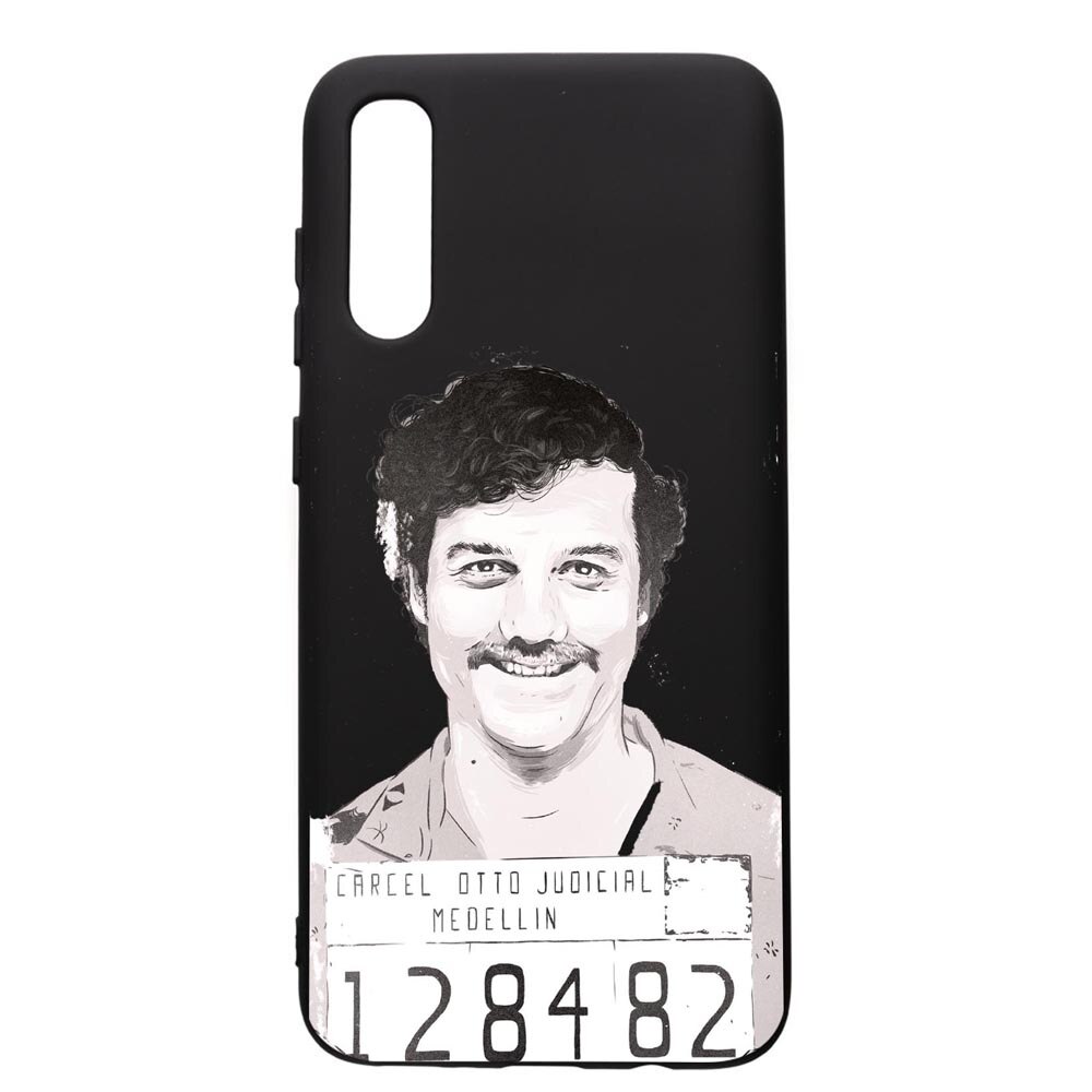 Husa de protectie Samsung Galaxy A50, Narcos Pablo Escobar, silicon, cu interiorul din material textil, protectie camera, PB443