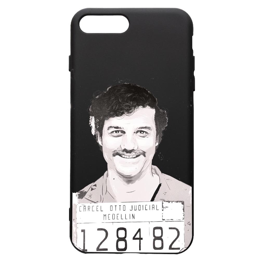 Husa de protectie Apple iPhone 8 Plus / iPhone 7 Plus, Narcos Pablo Escobar, silicon, cu interiorul din material textil, protectie camera, PB443