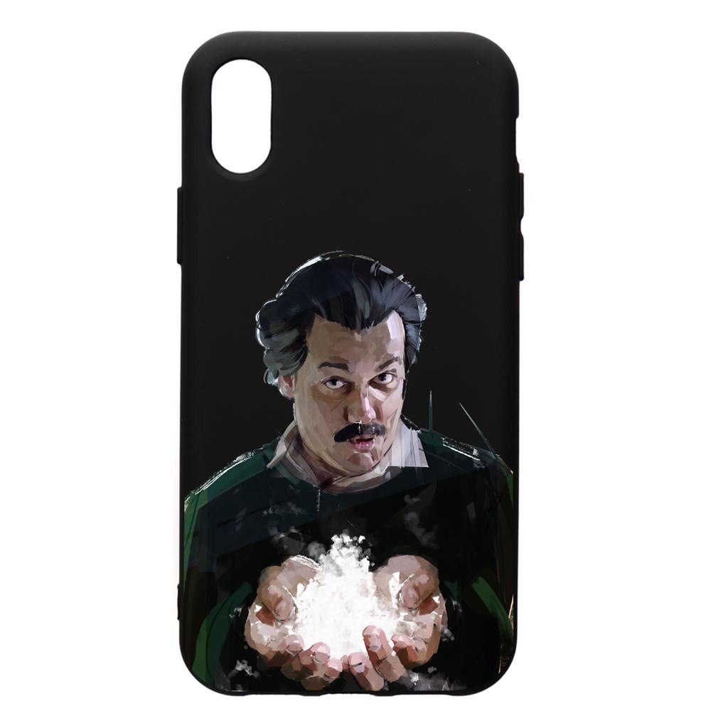 Husa de protectie Apple iPhone XS / iPhone X, Narcos Pablo Escobar, silicon, cu interiorul din material textil, protectie camera, PB446