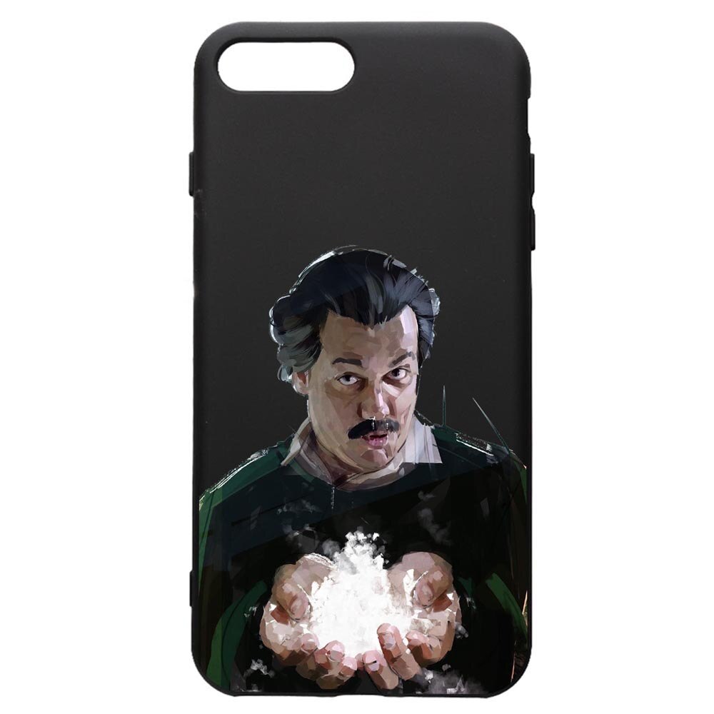 Husa de protectie Apple iPhone 8 Plus / iPhone 7 Plus, Narcos Pablo Escobar, silicon, cu interiorul din material textil, protectie camera, PB446