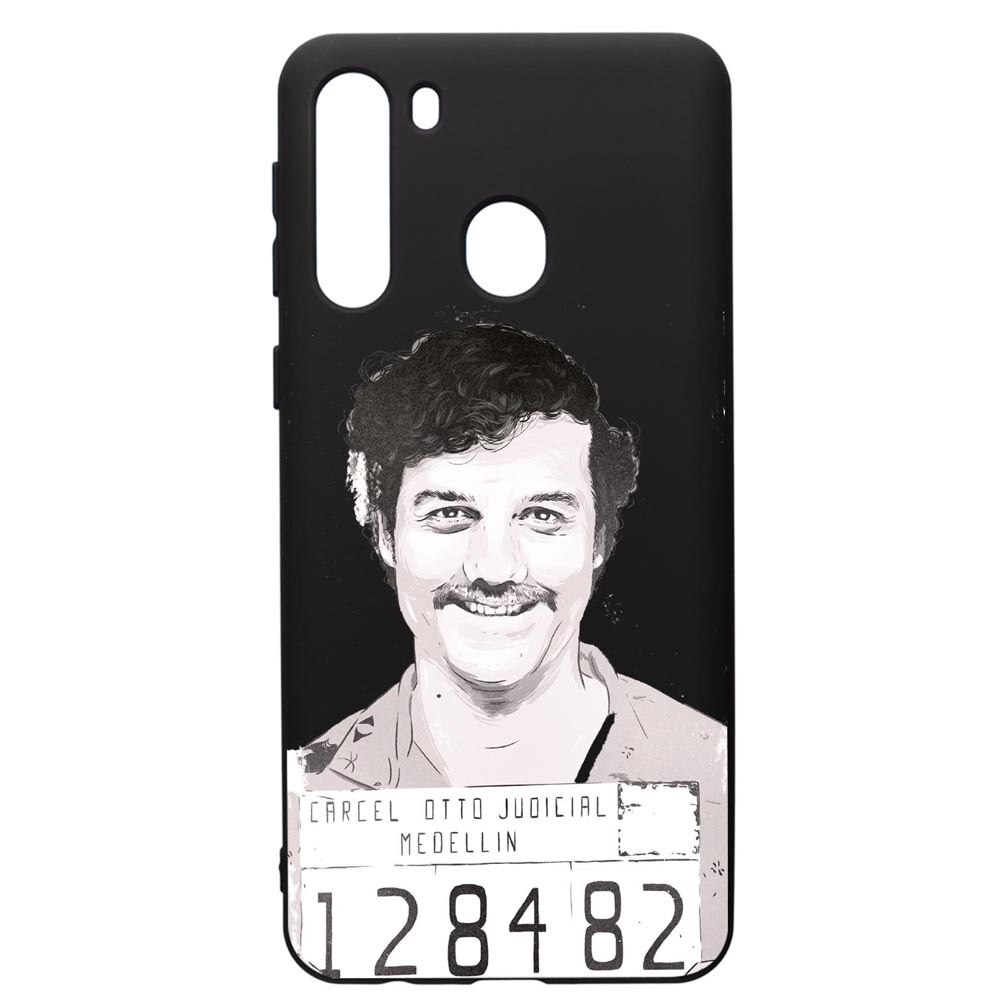 Husa de protectie Samsung Galaxy A21S, Narcos Pablo Escobar, silicon, cu interiorul din material textil, protectie camera, PB443
