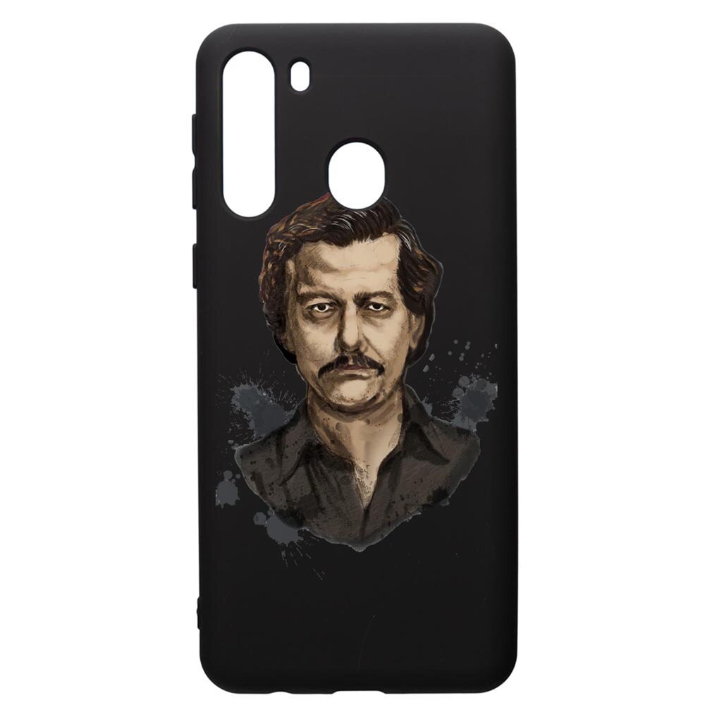 Husa de protectie Samsung Galaxy A21S, Narcos Pablo Escobar, silicon, cu interiorul din material textil, protectie camera, PB445