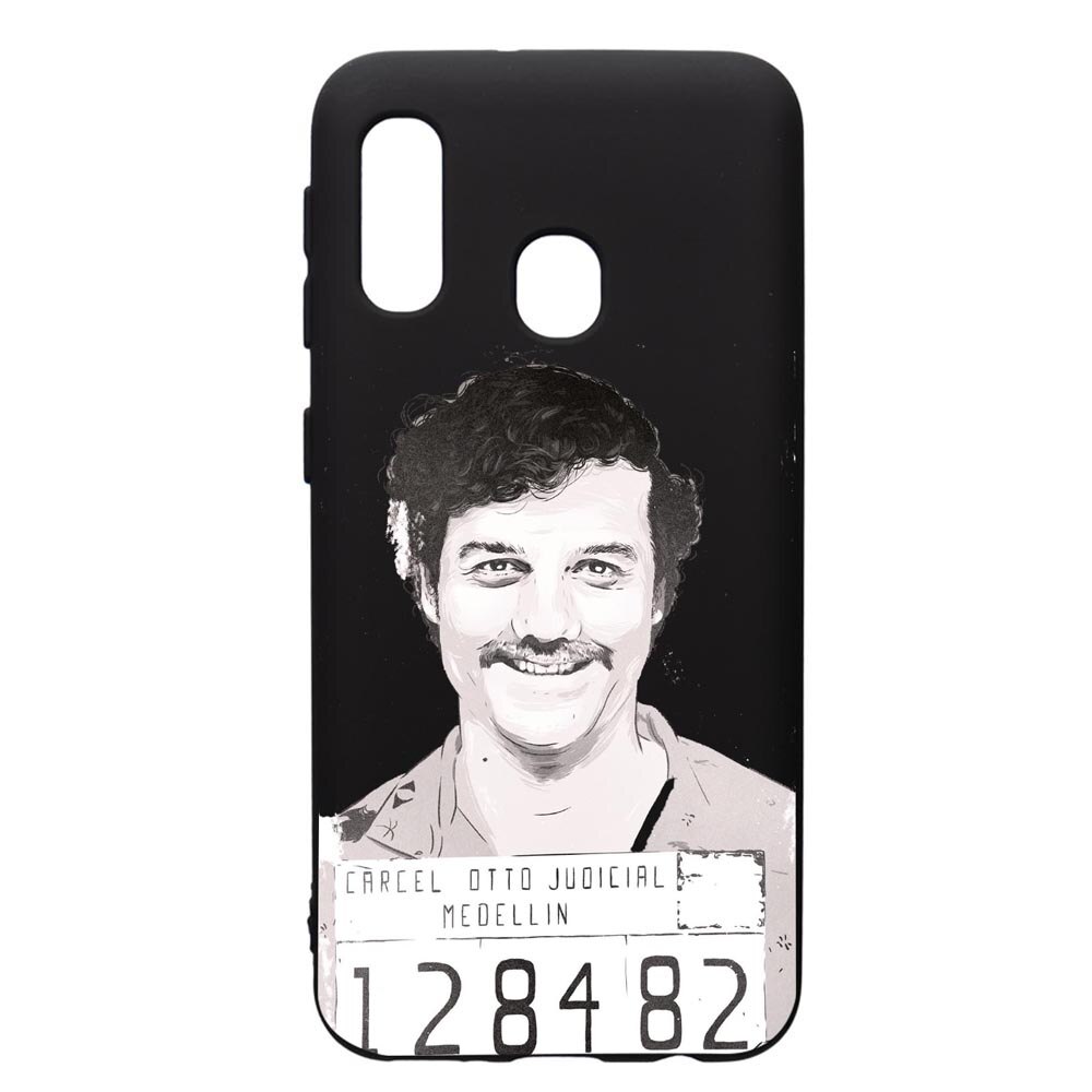 Husa de protectie Samsung Galaxy A20E, Narcos Pablo Escobar, silicon, cu interiorul din material textil, protectie camera, PB443