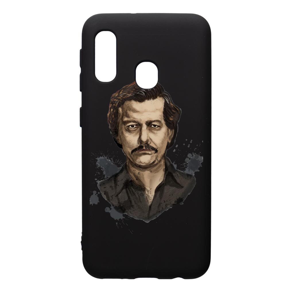 Husa de protectie Samsung Galaxy A20E, Narcos Pablo Escobar, silicon, cu interiorul din material textil, protectie camera, PB445