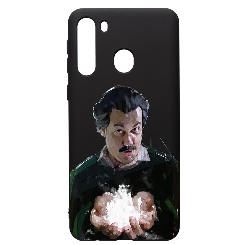 Husa de protectie Samsung Galaxy A21S, Narcos Pablo Escobar, silicon, cu interiorul din material textil, protectie camera, PB446