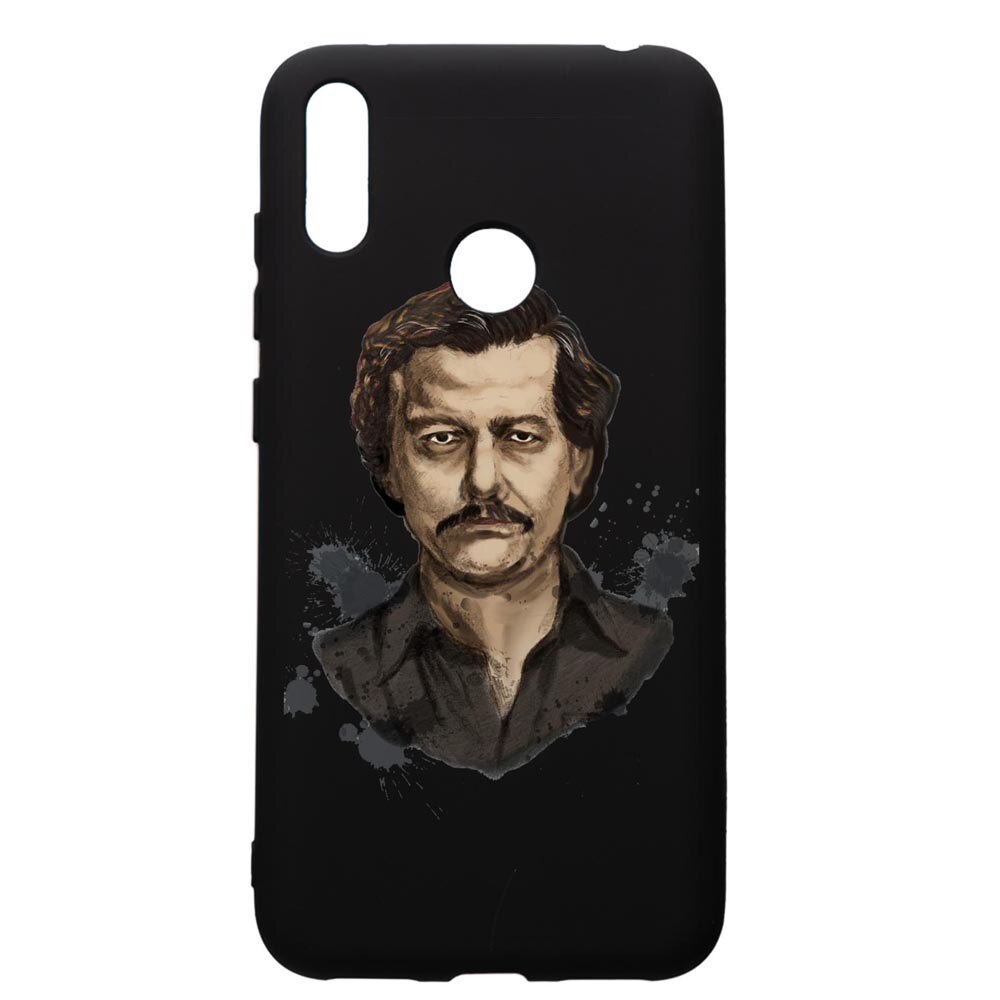 Husa de protectie Huawei Y7 2019, Narcos Pablo Escobar, silicon, cu interiorul din material textil, protectie camera, PB445