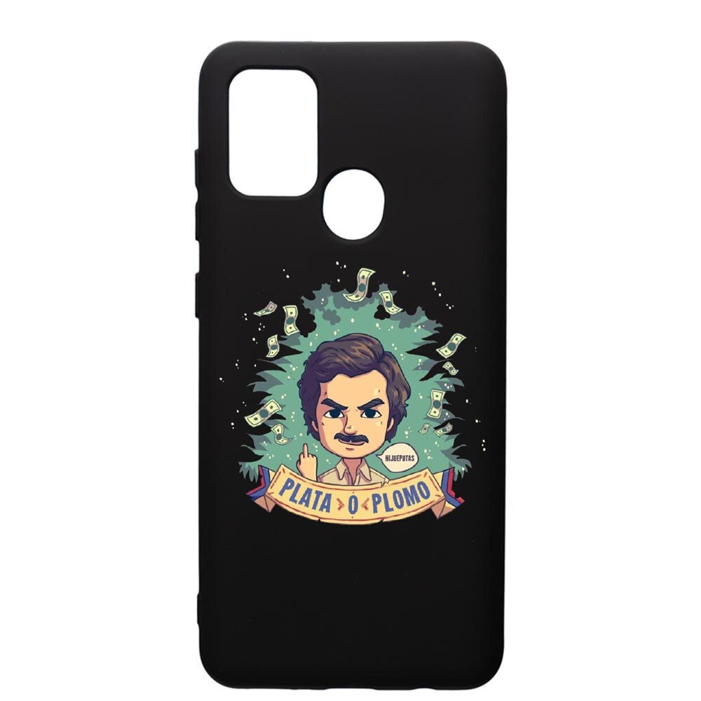 Husa de protectie Samsung Galaxy A21, Narcos Pablo Escobar, silicon, cu interiorul din material textil, protectie camera, PB447