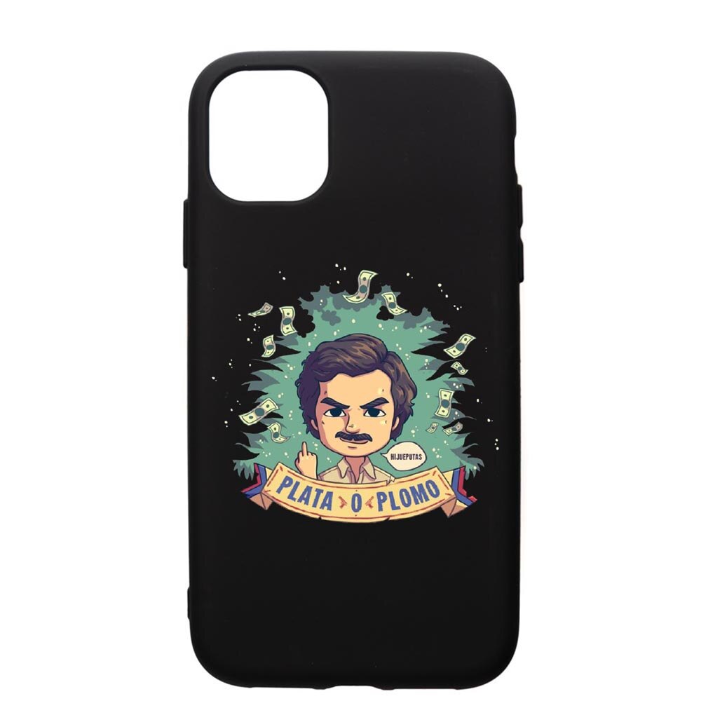 Husa de protectie Apple iPhone 11, Narcos Pablo Escobar, silicon, cu interiorul din material textil, protectie camera, PB447