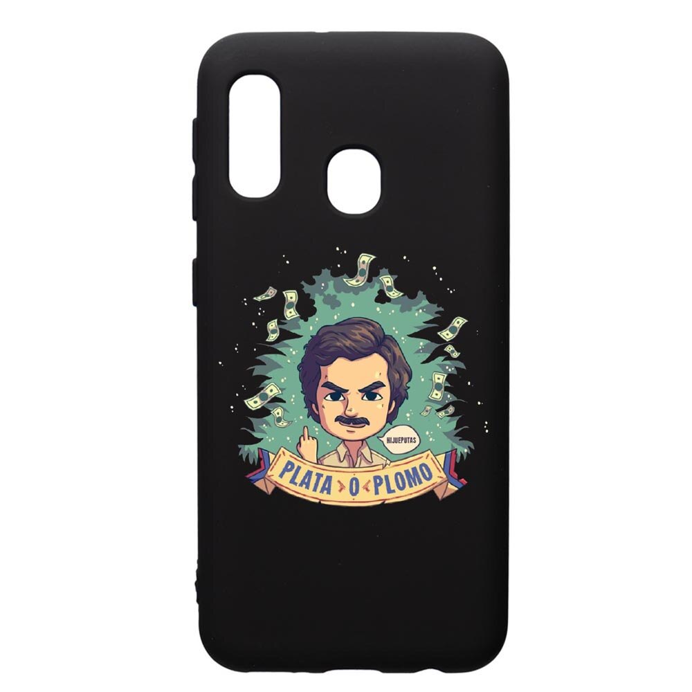 Husa de protectie Samsung Galaxy A20E, Narcos Pablo Escobar, silicon, cu interiorul din material textil, protectie camera, PB447