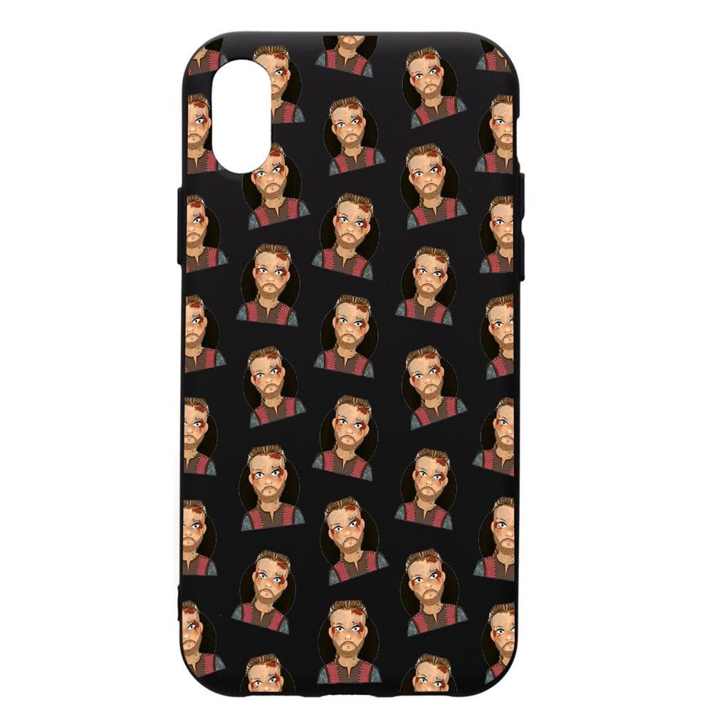 Husa de protectie Apple iPhone XS / iPhone X, Vikings, silicon, cu interiorul din material textil, protectie camera, PB453