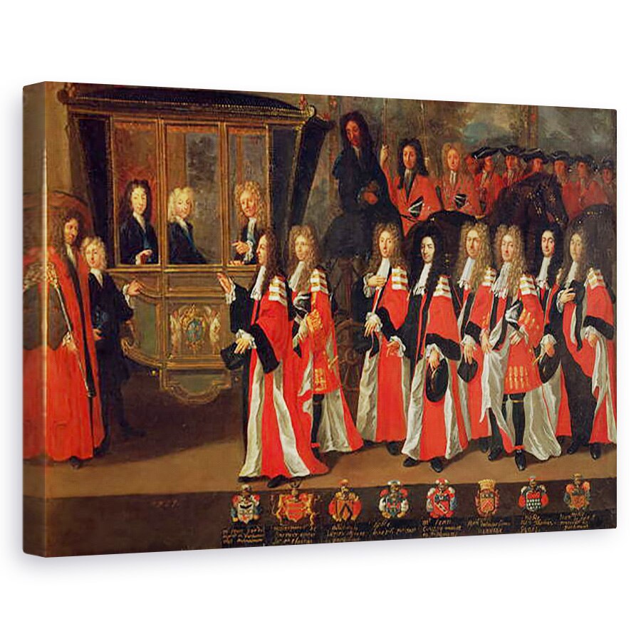 Tablou canvas - Jean Michel - Capitulele din Toulouse ii intampina pe ducii de Burgundia si Berry in 1701, 40 x 60 cm