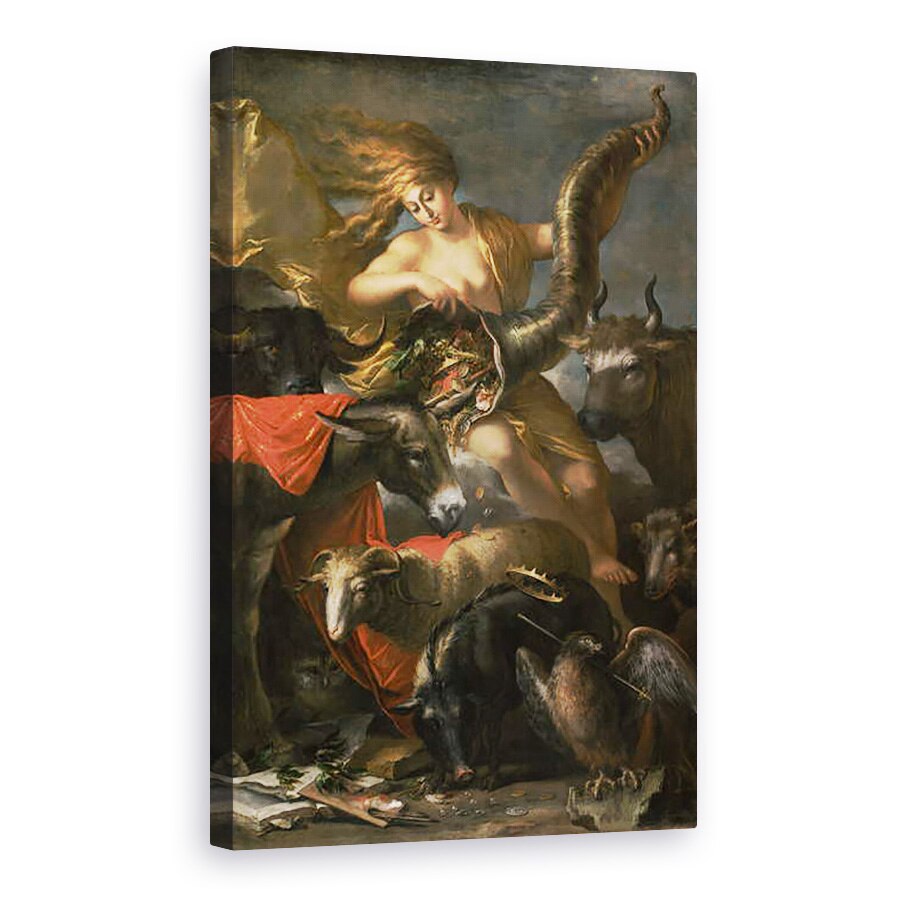 Tablou canvas - Salvator Rosa - Alegorie a norocului, 60 x 90 cm
