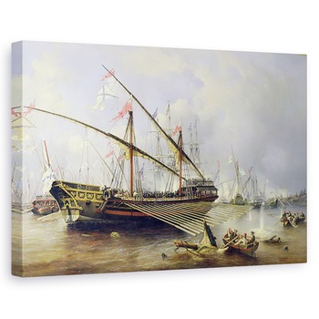 Tablou canvas - Ferdinand Victor Perrot - Batalia de la Grengham din 27 iulie 1720, 40 x 60 cm Tablou canvas - Ferdinand Victor Perrot - Batalia de la Grengham din 27 iulie 1720, 40 x 60 cm