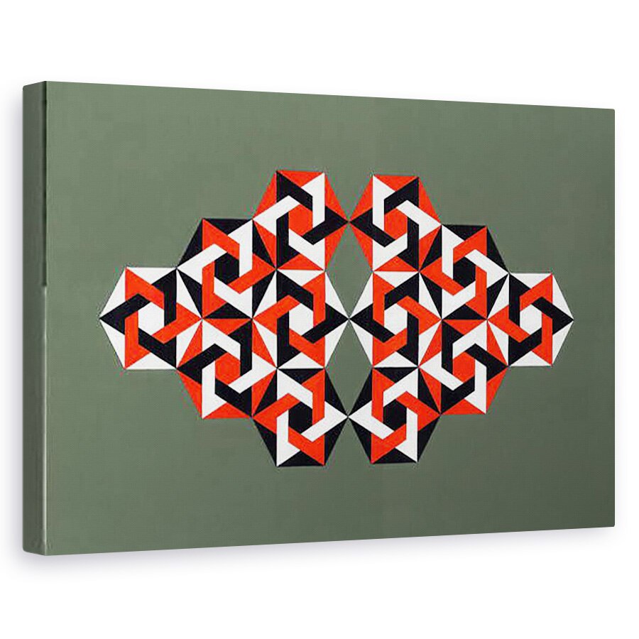 Tablou canvas - Peter McClure - Hexagrame, 40 x 60 cm