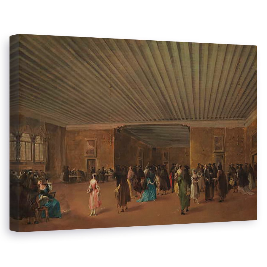 Tablou canvas - Francesco Guardi - The Ridotto Pubblico at Palazzo Dandolo, 60 x 90 cm