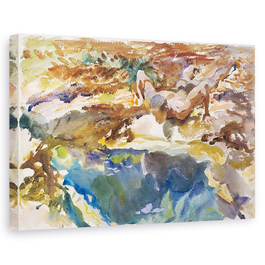 Tablou canvas - John Singer Sargent - Barbat si Piscina, Florida, 60 x 90 cm