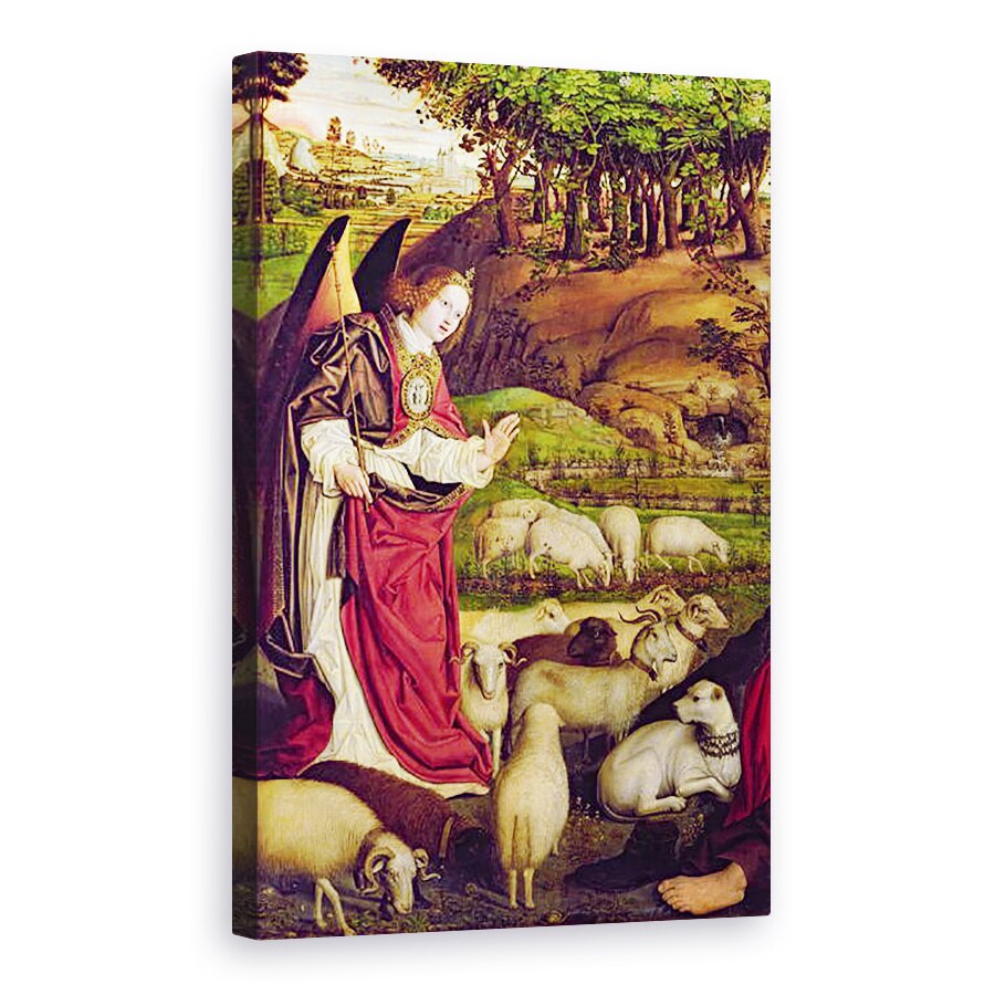 Tablou canvas - Nicolas Froment - Triptic al lui Moise si Bush de ardere, 80 x 120cm