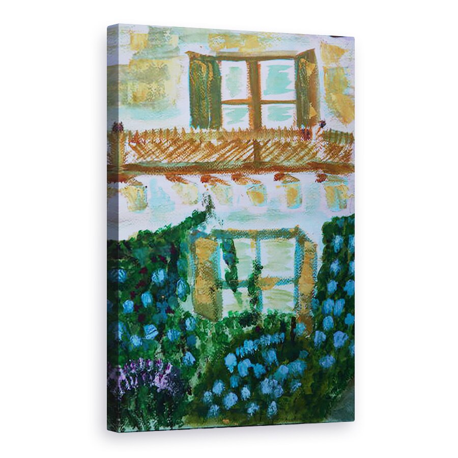 Tablou canvas - Cosima Duggal - Casa greceasca, 40 x 60 cm