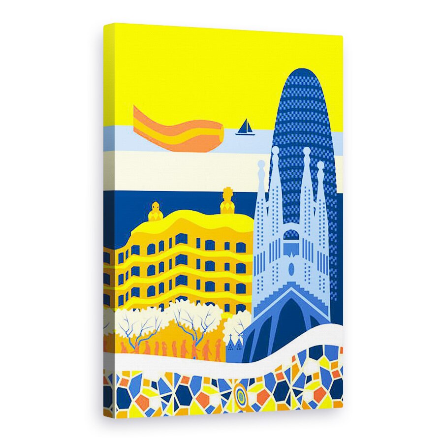 Tablou canvas - Claire Huntley - Barcelona, 40 x 60 cm