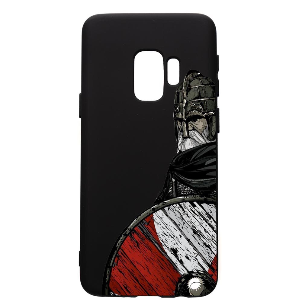Husa de protectie Samsung Galaxy S9, Vikings, silicon, cu interiorul din material textil, protectie camera, PB449