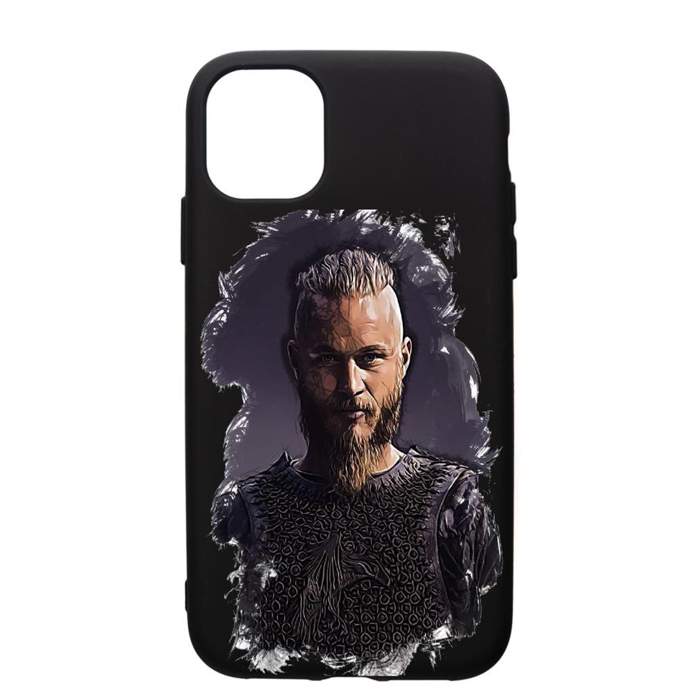 Husa de protectie Apple iPhone 12 Mini, Vikings Ragnar Lothbrok, silicon, cu interiorul din material textil, protectie camera, PB452