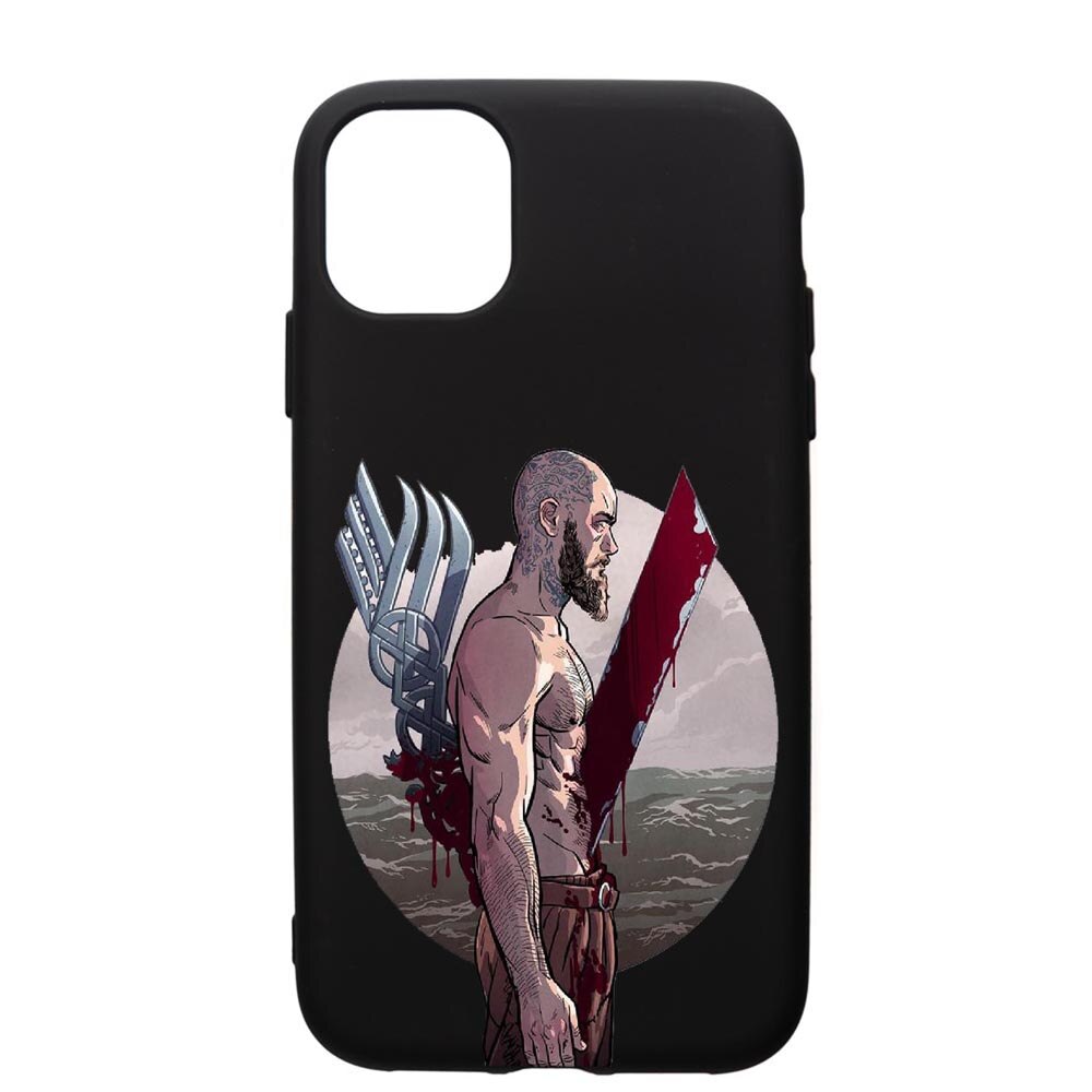 Husa de protectie Apple iPhone 12 Mini, Vikings Ragnar Lothbrok, silicon, cu interiorul din material textil, protectie camera, PB455