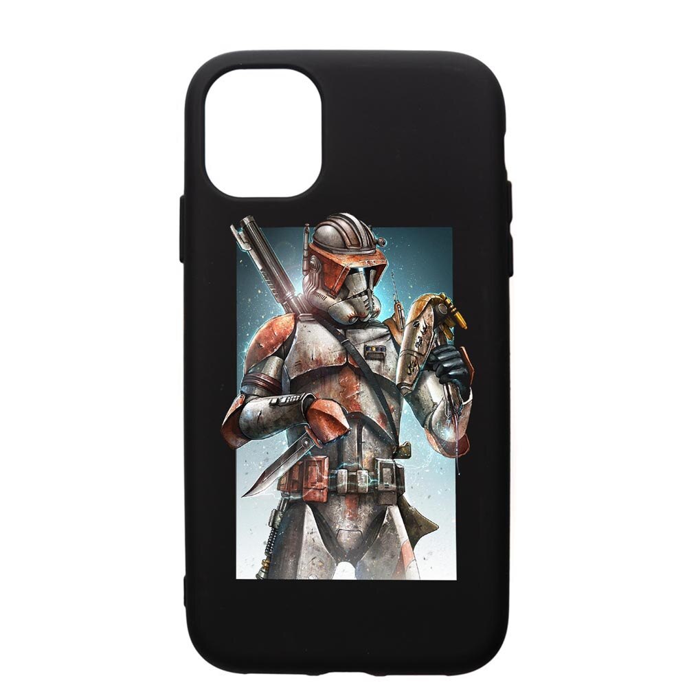 Husa de protectie Apple iPhone 11 Pro Max, Star Wars The Mandalorian, silicon, cu interiorul din material textil, protectie camera, PB464