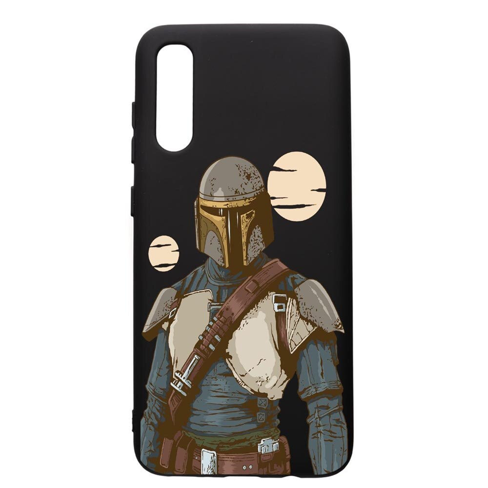 Husa de protectie Samsung Galaxy A70, Star Wars The Mandalorian, silicon, cu interiorul din material textil, protectie camera, PB461