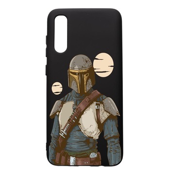 Husa de protectie Samsung Galaxy A70, Star Wars The Mandalorian, silicon, cu interiorul din material textil, protectie camera, PB461 Husa de protectie Samsung Galaxy A70, Star Wars The Mandalorian, silicon, cu interiorul din material textil, protectie camera, PB461
