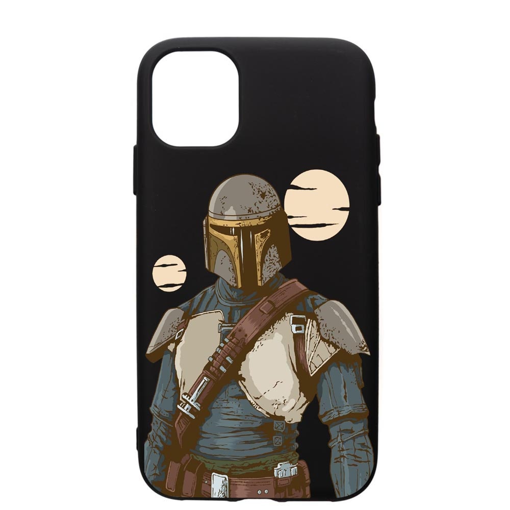 Husa de protectie Apple iPhone 12, Star Wars The Mandalorian, silicon, cu interiorul din material textil, protectie camera, PB461