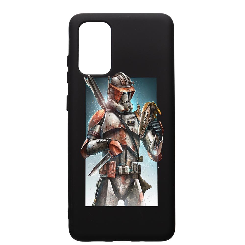 Husa de protectie Samsung Galaxy A41, Star Wars The Mandalorian, silicon, cu interiorul din material textil, protectie camera, PB464