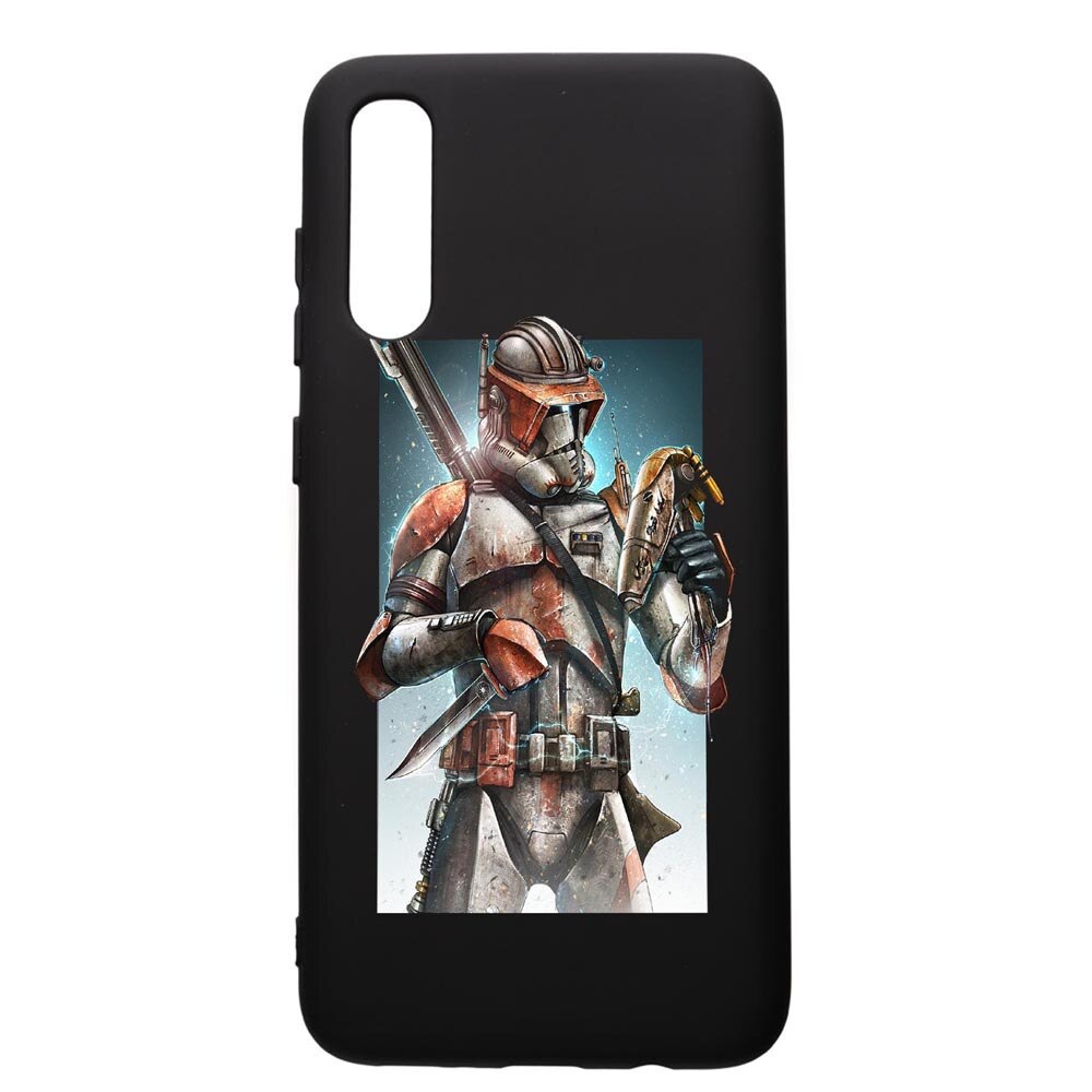 Husa de protectie Samsung Galaxy A30S, Star Wars The Mandalorian, silicon, cu interiorul din material textil, protectie camera, PB464