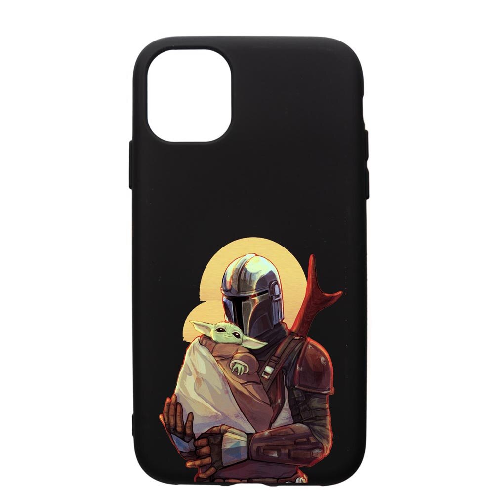 Husa de protectie Apple iPhone 12 Pro, Star Wars The Mandalorian, silicon, cu interiorul din material textil, protectie camera, PB465