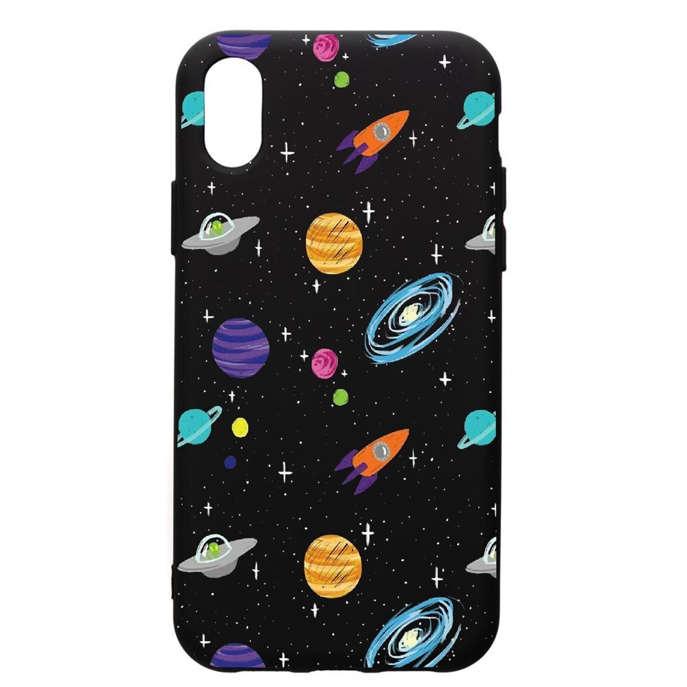 Husa de protectie Huawei Y5 2019, Universe, silicon, cu interiorul din material textil, protectie camera, PB466