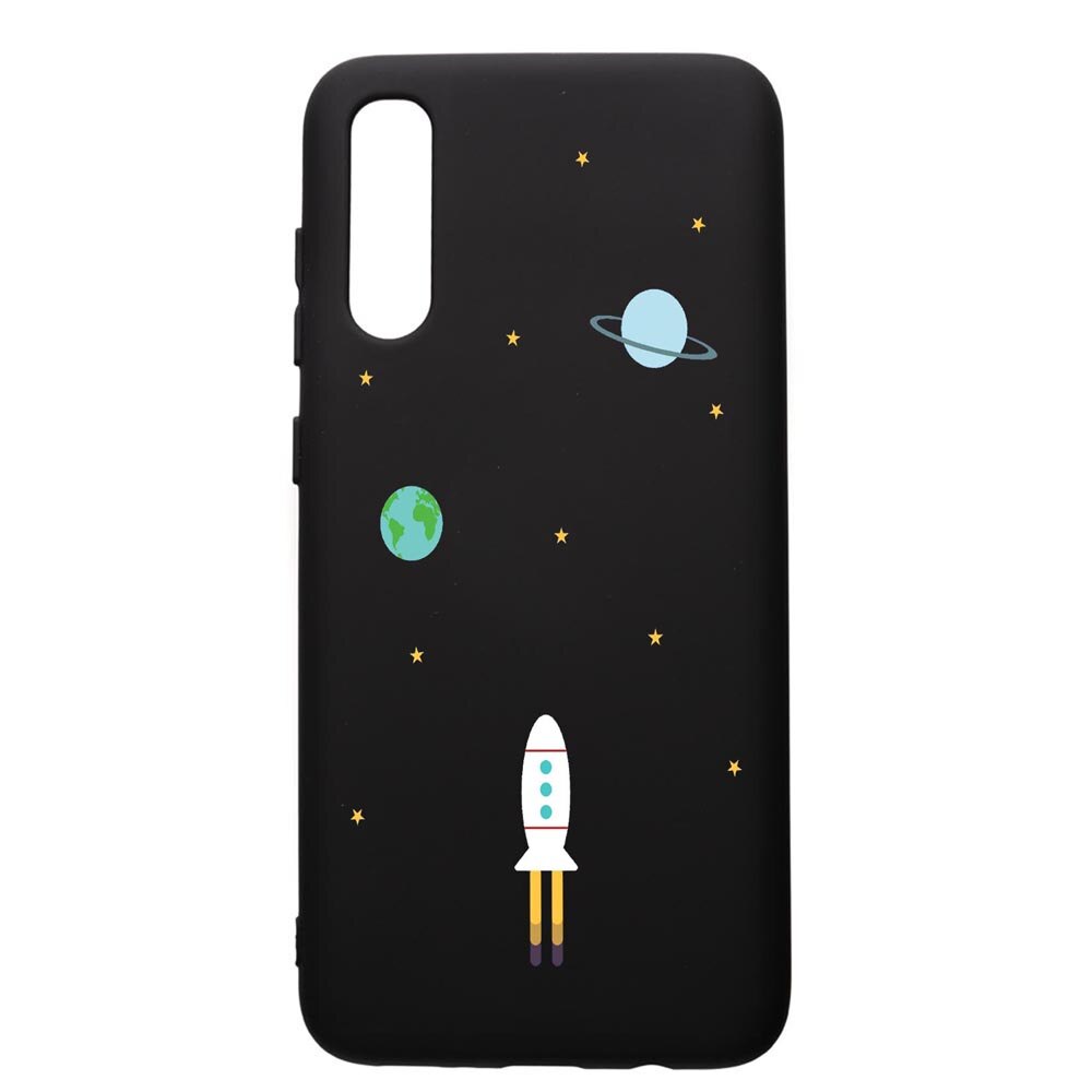 Husa de protectie Samsung Galaxy A30S, Universe, Spacecraft, silicon, cu interiorul din material textil, protectie camera, PB471