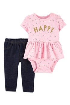 Carter's, Set de imbracaminte - 2 piese, fete, cu imprimeu stralucitor, Roz/Bleumarin inchis, Roz/Bleumarin inchis Carter's, Set de imbracaminte - 2 piese, fete, cu imprimeu stralucitor, Roz/Bleumarin inchis, Roz/Bleumarin inchis