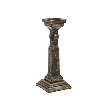 Suport lumanare din sticla, gold-black, 15 x 15 x 38 cm Suport lumanare din sticla, gold-black, 15 x 15 x 38 cm