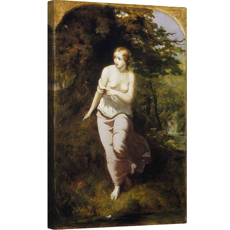 Tablou canvas - Arthur Hughes - Musidora Bathing, 80 x 120cm