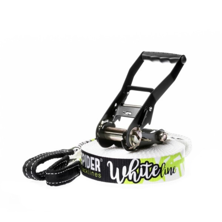 Chinga pentru sarituri, SPIDER SLACKLINES, Alb, 15 m