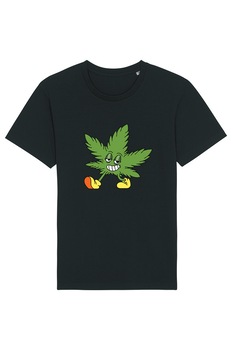 tricou smart wear ilustratie doar menta din bumbac 100 organic hipoalergenic certificat gots masculin negru imagen 2_0_
0